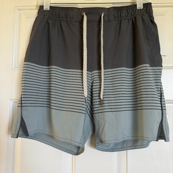 Vuori Men's Trail Short Shale/Neptune Stripe M - Picture 1 of 3